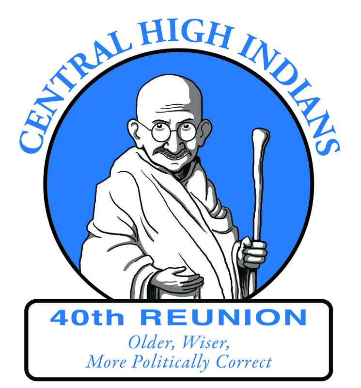 This may not be the Indian mascot we had in high school, but it's a Jay Jackson original from our 40th reunion!  